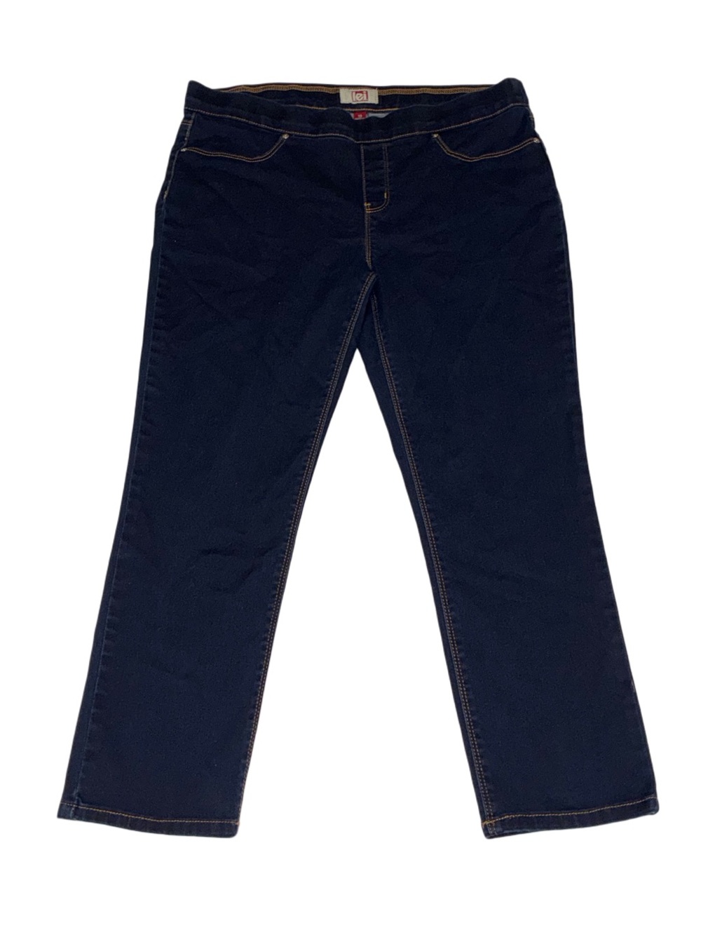 Lei pull-on dark denim jeans size 13 juniors